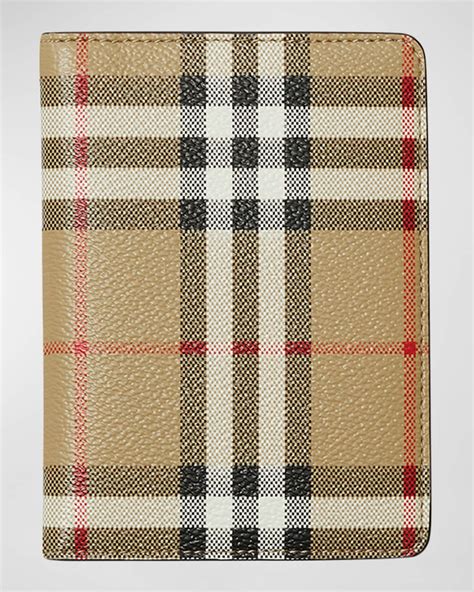 burberry check passport holder